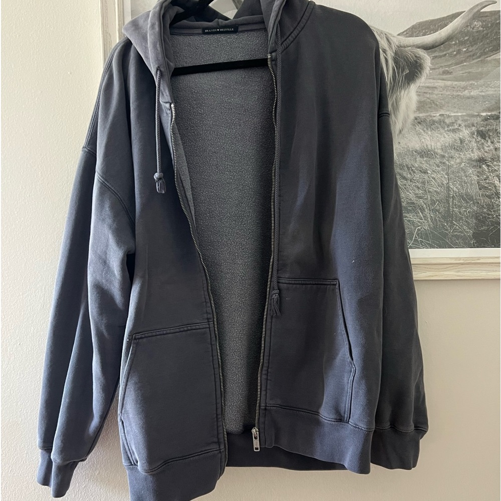 Brandy Melville oversized zip up